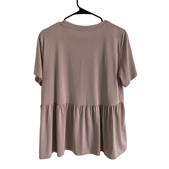 American Eagle Dusty Rose Babydoll Tee - Picture 3 of 3